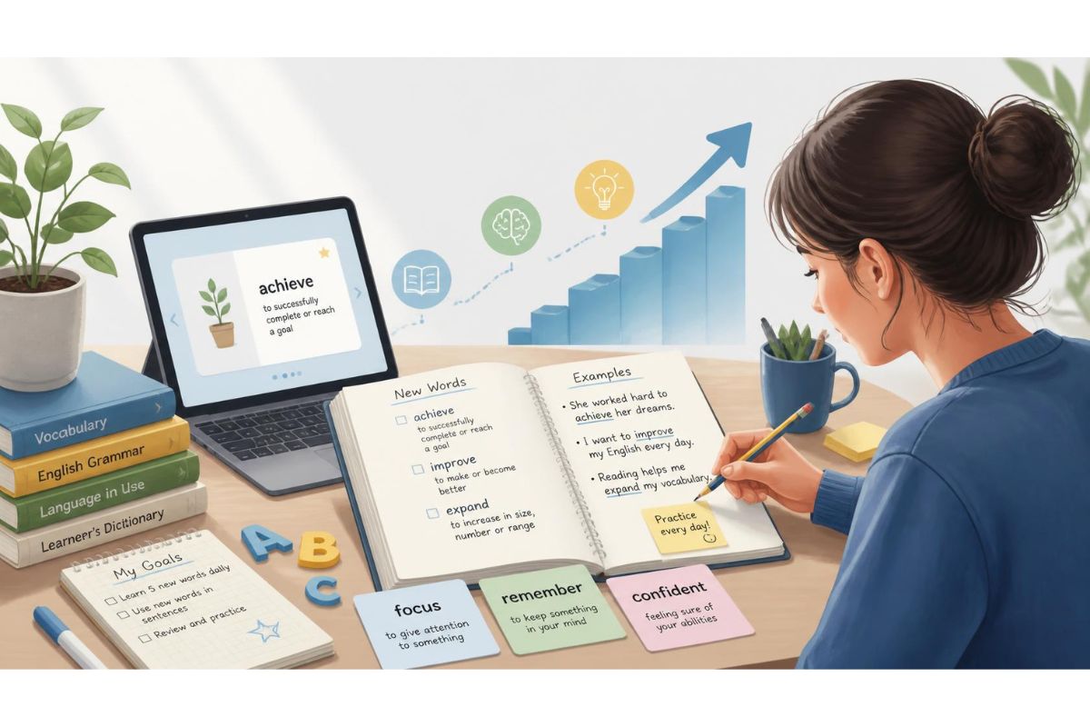 English learner building English vocabulary effectively