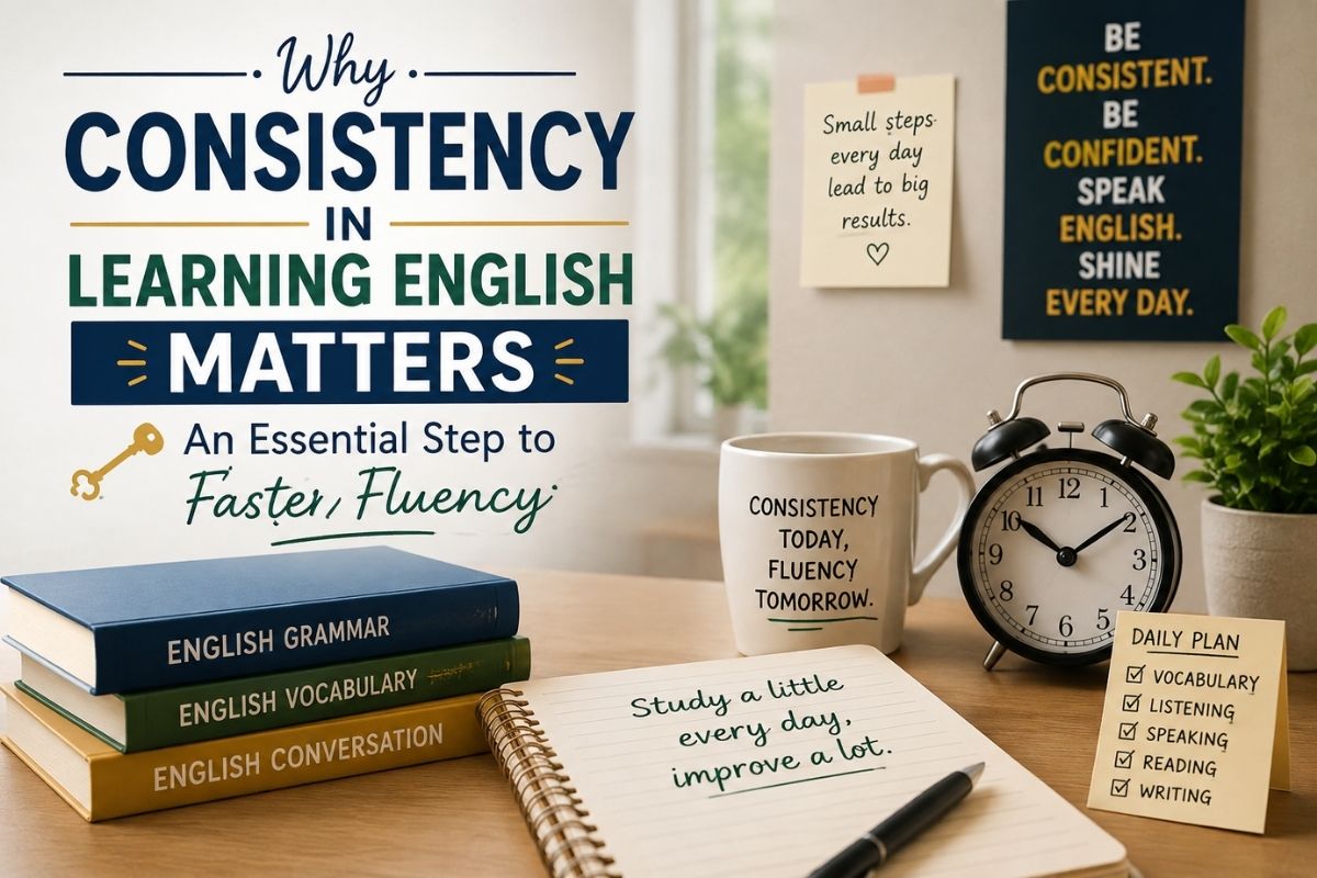 Consistency in learning English for faster fluency